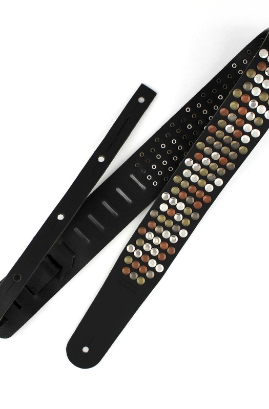 Ремень гитарный Richter GUITAR STRAP  RAW II RIVET  BLACK / VINTAGE MIX 1318