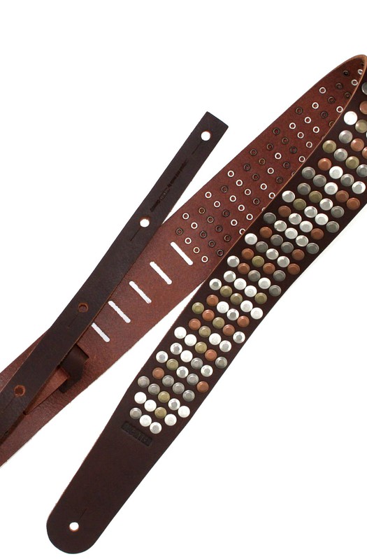 Ремень гитарный Richter GUITAR STRAP RAW II RIVET BROWN / VINTAGE MIX 1319