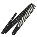 Ремень гитарный Richter GUITAR STRAP RAW II RIVET BLACK / OLD SILVER 1320