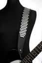 Ремень гитарный Richter GUITAR STRAP RAW II RIVET BLACK / OLD SILVER 1320