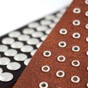 Ремень гитарный Richter GUITAR STRAP  RAW II RIVET  BROWN / OLD SILVER  1321