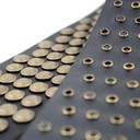 Ремень гитарный Richter GUITAR STRAP RAW II RIVET BLACK / OLD GOLD 1322