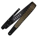 Ремень гитарный Richter GUITAR STRAP RAW II RIVET BLACK / OLD GOLD 1322