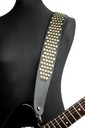 Ремень гитарный Richter GUITAR STRAP RAW II RIVET BLACK / OLD GOLD 1322