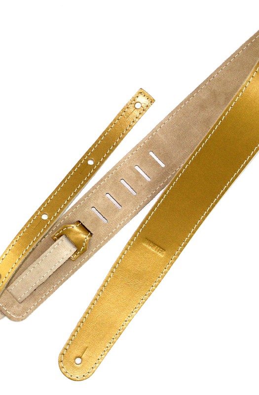 Ремень гитарный Richter GUITAR STRAP RAW II METALLIC GOLD 1376