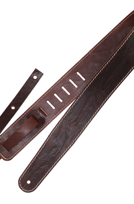 Ремень гитарный Richter GUITAR STRAP RAW II CONTOUR WRINKLE BROWN 1515