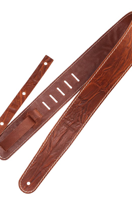 Ремень гитарный Richter GUITAR STRAP RAW II CONTOUR WRINKLE TAN 1516