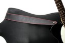 Ремень гитарный Richter GUITAR STRAP  RAW II CONTOUR VINTAGE BLACK / RED 1518