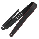 Ремень гитарный Richter GUITAR STRAP  RAW II CONTOUR VINTAGE BLACK / RED 1518