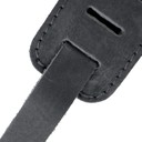 Ремень гитарный Richter GUITAR STRAP RAW II CONTOUR WAXY SUEDE BLACK 1554