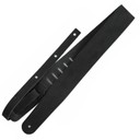 Ремень гитарный Richter GUITAR STRAP RAW II CONTOUR WAXY SUEDE BLACK 1554