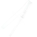 Ремень гитарный Richter GUITAR STRAP  RAW II SEE-THROUGH TRANSPARENT 1562