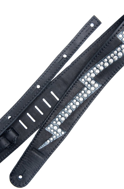 Ремень гитарный Richter GUITAR STRAP RAW II LIGHTNING BLACK / TITAN / RS 1593