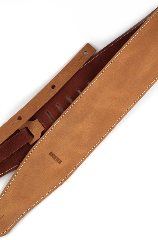 Ремень гитарный Richter GUITAR STRAP RAW III CONTOUR WAXY SUEDE NATURAL  1555