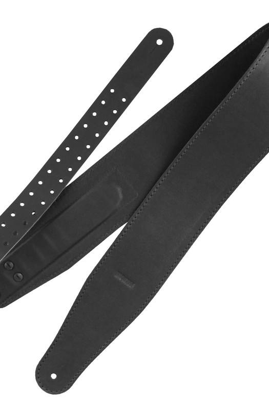 Ремень гитарный Richter GUITAR STRAP RAW V NAPPA BLACK 1505