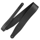 Ремень гитарный Richter GUITAR STRAP RAW V NAPPA BLACK 1505