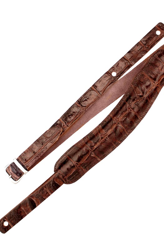 Ремень гитарный Richter GUITAR STRAP SLIM DELUXE CROCO PINE 1026