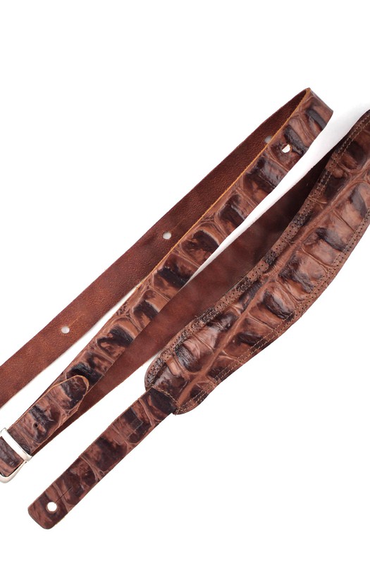 Ремень гитарный Richter GUITAR STRAP  SLIM DELUXE XL CROCO PINE 1027