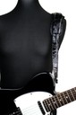 Ремень гитарный Richter GUITAR STRAP SLIM DELUXE XL CROCO BLACK 1029