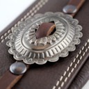 Ремень гитарный Richter GUITAR STRAP SPRINGBREAK I CONCHO BROWN / OLD NICKEL 1546