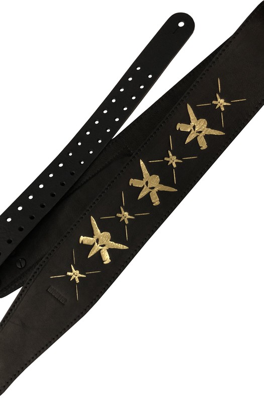 Ремень гитарный Richter WILL ADLER GUITAR STRAP BLACK / GOLD 1505WA-G