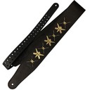 Ремень гитарный Richter WILL ADLER GUITAR STRAP BLACK / GOLD 1505WA-G