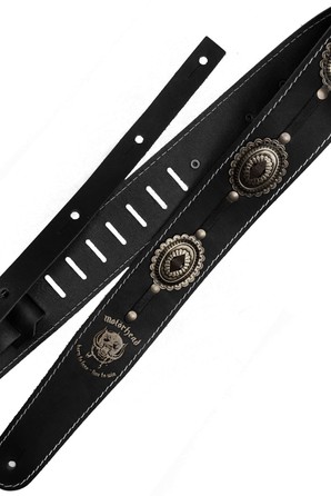 Ремень гитарный Richter MOTÖRHEAD GUITAR STRAP BLACK / OLD SILVER 1565