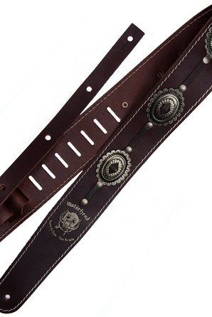 Ремень гитарный Richter Guitar MOTÖRHEAD  GUITAR STRAP BROWN / OLD SILVER 1567