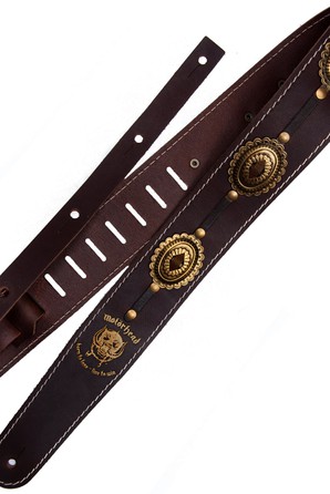 Ремень гитарный Richter MOTÖRHEAD GUITAR STRAP BROWN / OLD BRASS 1568