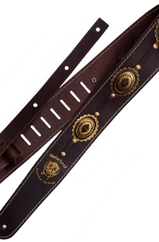 Ремень гитарный Richter MOTÖRHEAD GUITAR STRAP BROWN / OLD BRASS 1568