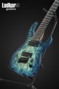 Legator NFOD8 Ninja Fanned Fret Multiscsale 8 String Blue Buckeye Burl Overdrive Series NEW