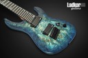 Legator NFOD8 Ninja Fanned Fret Multiscsale 8 String Blue Buckeye Burl Overdrive Series NEW