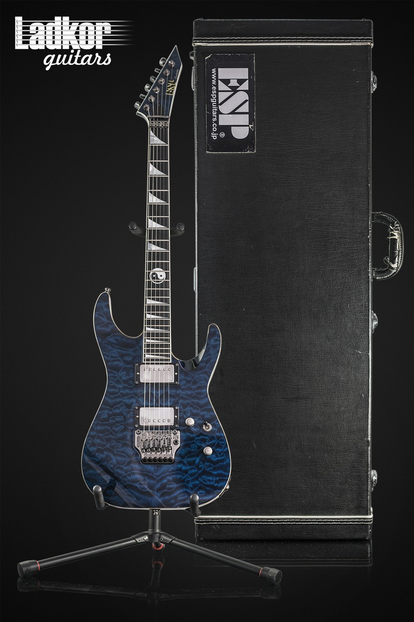 2009 ESP LTD M-II Quilt Top Deep Ocean Blue