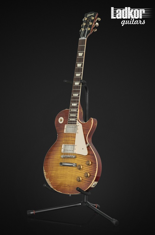 2013 Gibson Custom Shop Les Paul 1959 Reissue Standard 59 Heavy Aged Orange Burst Historic R9