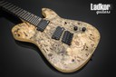 Legator OTF7OD Opus Fanned Fret Multi Scale 7 String Natural Buckeye Burl Top Overdrive Series NEW