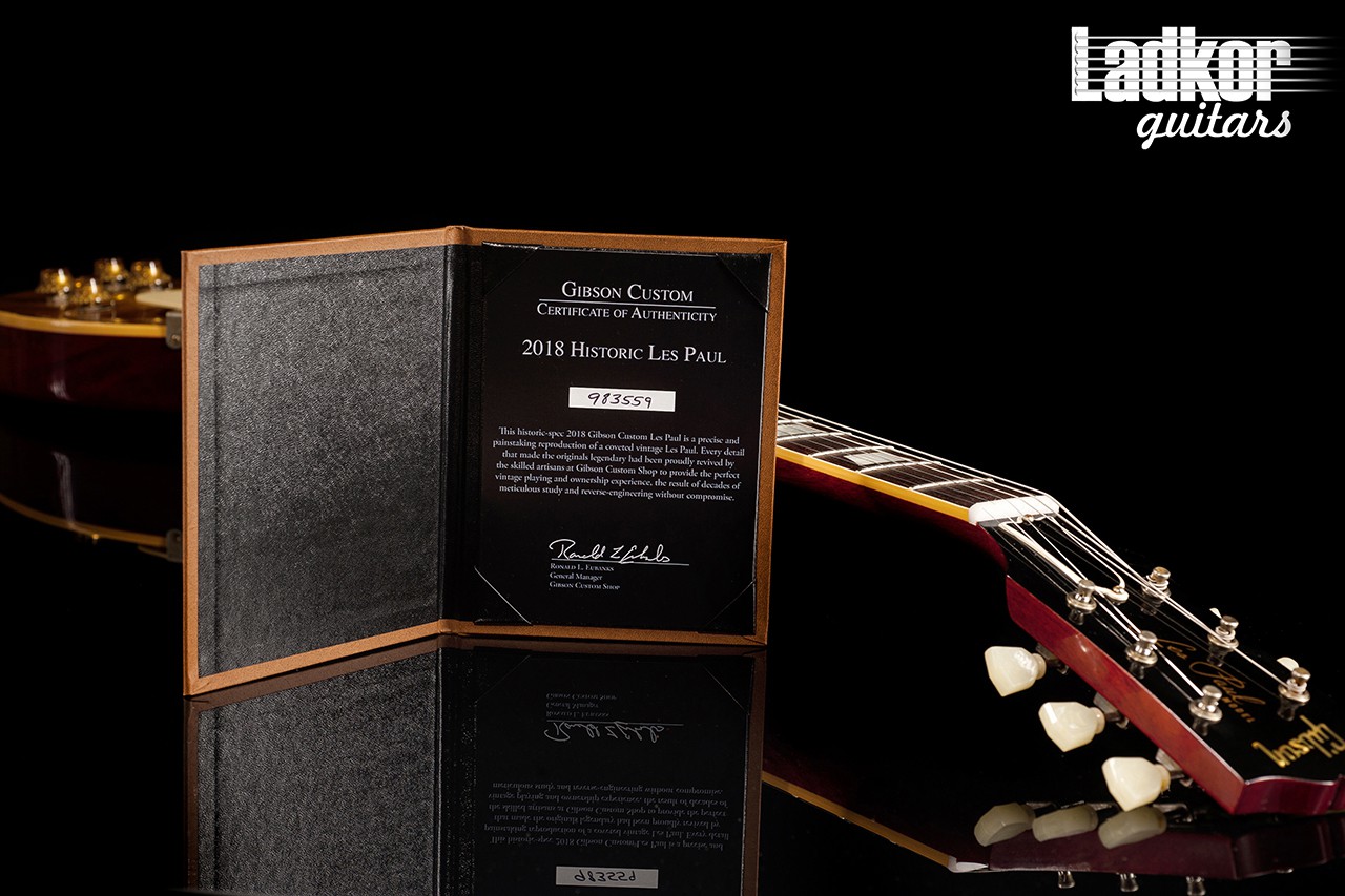 2018 Gibson Custom Shop Historic 59 Les Paul Standard Honey Lemon