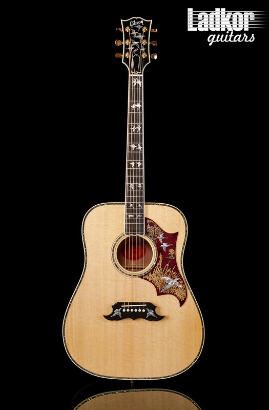 2019 Gibson Custom Shop Montana Doves In Flight Antique Cherry Limited Edition Acoustic-Electric Guitar NEW