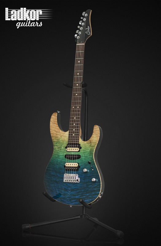 Suhr Modern Plus Custom Aqua Blue Gradient