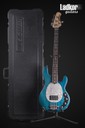 2000 Ernie Ball Music Man Stingray Translucent Teal Bass