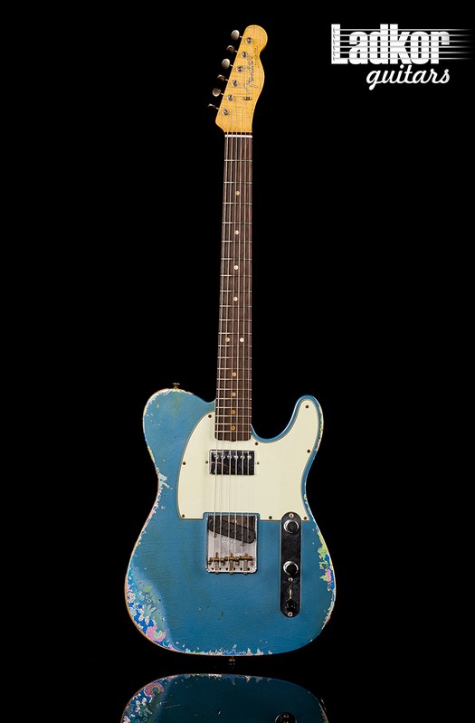 2017 Fender Custom Shop NAMM Ltd '60 Tele Relic Telecaster Limited Edition HS Aged Lake Placid Blue over Blue Flower NEW