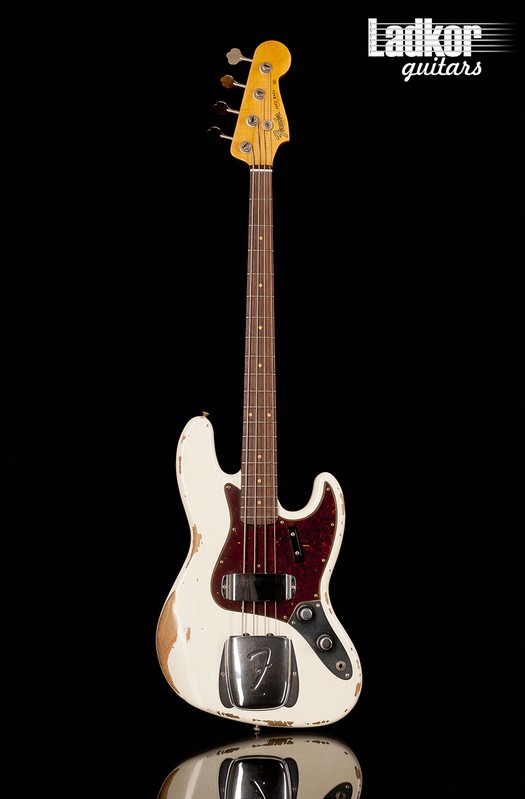 2019 Fender Custom Shop 1961 Jazz Bass Heavy Relic Olympic White NEW