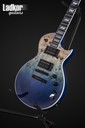 ESP LTD EC-1000 Poplar Burl Blue Natural Fade Deluxe Eclipse NEW