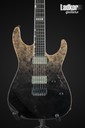 ESP E-II M-II NT Black Natural Fade Buckeye Burl Maple NEW