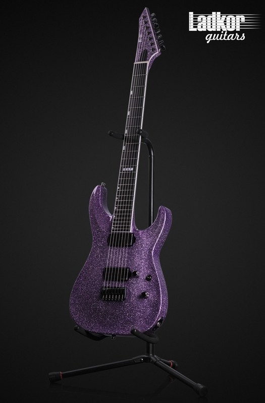 ESP E-II Horizon NT-7B Hipshot Purple Sparkle 7 String Baritone Fishman NEW