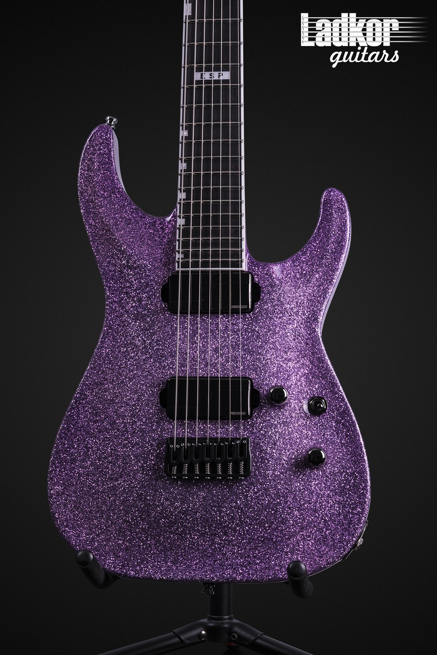 ESP E-II Horizon NT-7B Hipshot Purple Sparkle 7 String