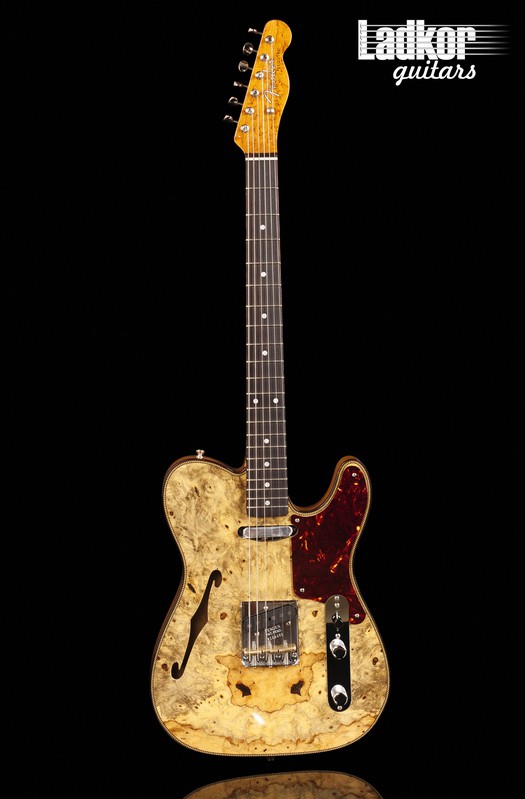 2020 Fender Custom Shop Artisan Buckeye Burl Double Esquire Thinline NOS NAMM Limited Edition NEW