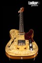 2020 Fender Custom Shop Artisan Buckeye Burl Double Esquire Thinline NOS NAMM Limited Edition NEW