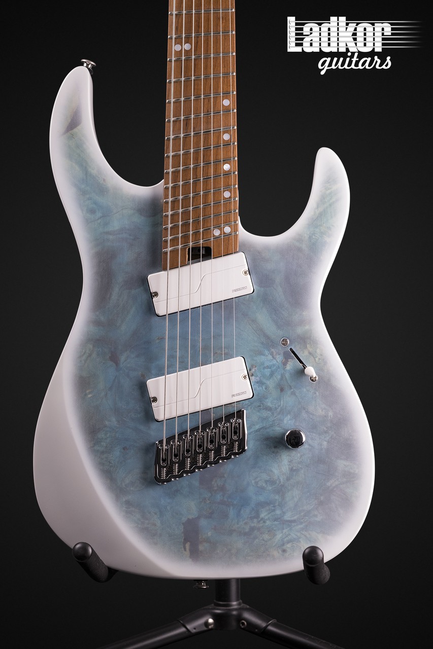 Legator N7FOD Arctic Blue Satin Ninja Fanned Fret Multiscale Legator N7FOD Arctic Blue Satin Ninja Fanned Fret Multiscale