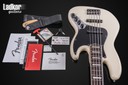 2014 Fender American Deluxe Jazz Bass V Olympic White