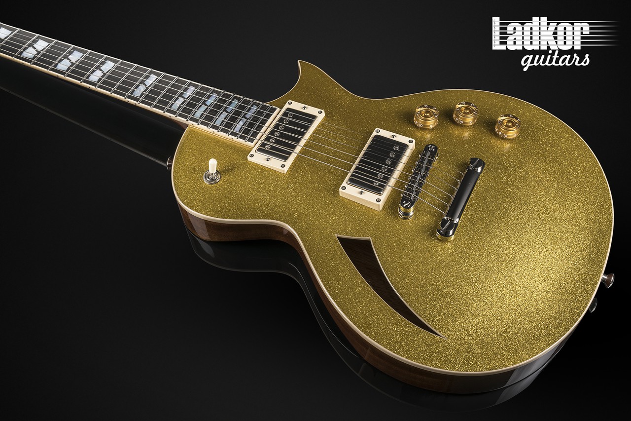 2021 ESP USA Eclipse Semi-Hollow Gold Sparkle Metal Flake